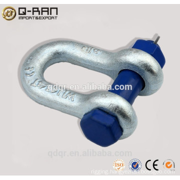 High Tensile Heavy Duty Drop Forged Galvanized Shackle US Type